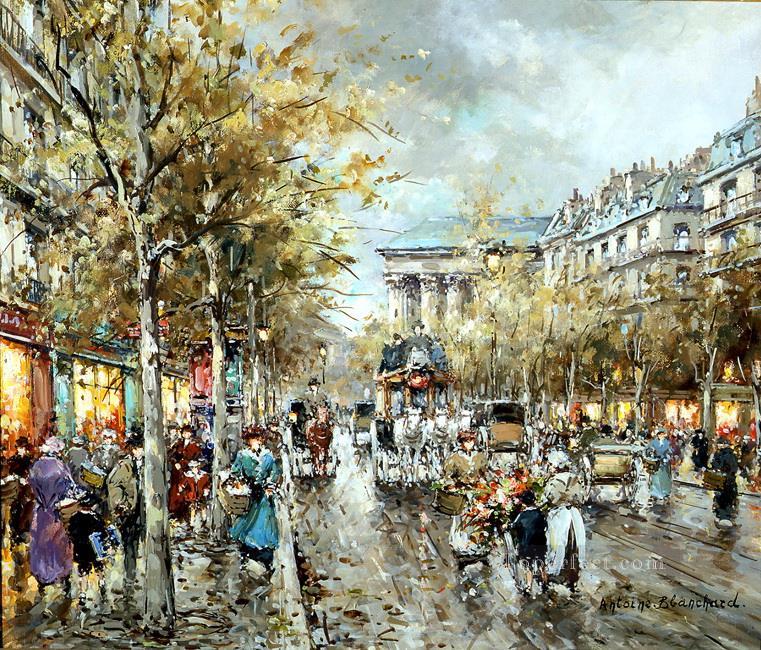 AB la madeleine boulevard des capucines parisino Pintura al óleo